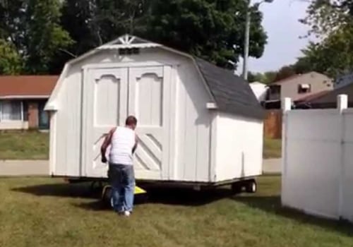 How do you move a shed for moving?